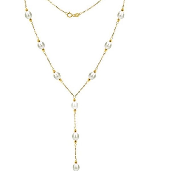 Woman's GoldCultured freshwater pearl Necklace